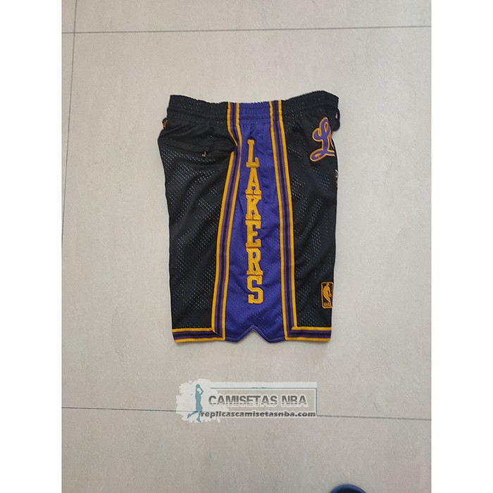 Pantalone Los Angeles Lakers Mitchell & Ness Just Don Negro